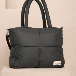 Bolso Tote cuadrado Acolchado nunú verde militar