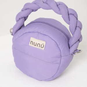 Bolso Mini Cilindro Acolchado nunú lila