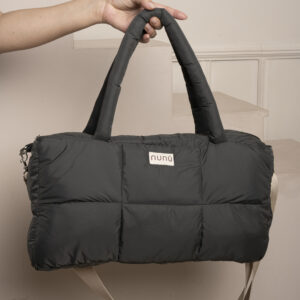 Bolso Tote Rectangular Acolchado nunú verde militar