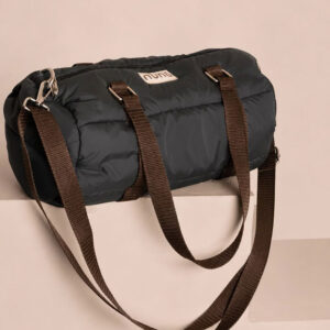 Bolso Cilindro Acolchado nunú verde militar