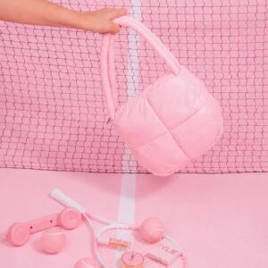Tote Ovalado Acolchado nunú rosado